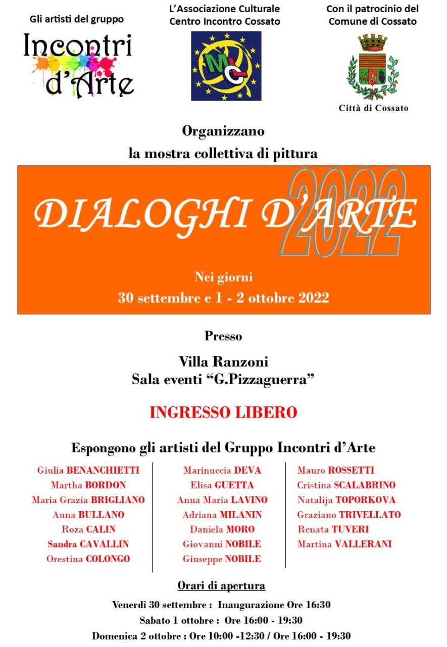 MOSTRA DI PITTURA "DIALOGHI D'ARTE 2022"