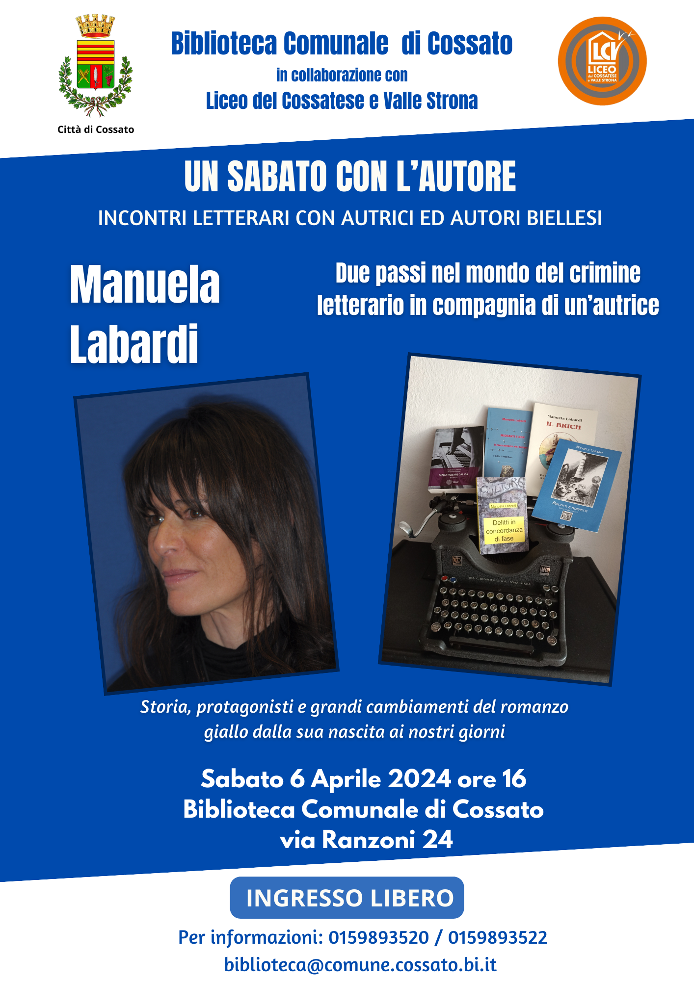 UN SABATO CON L'AUTORE 