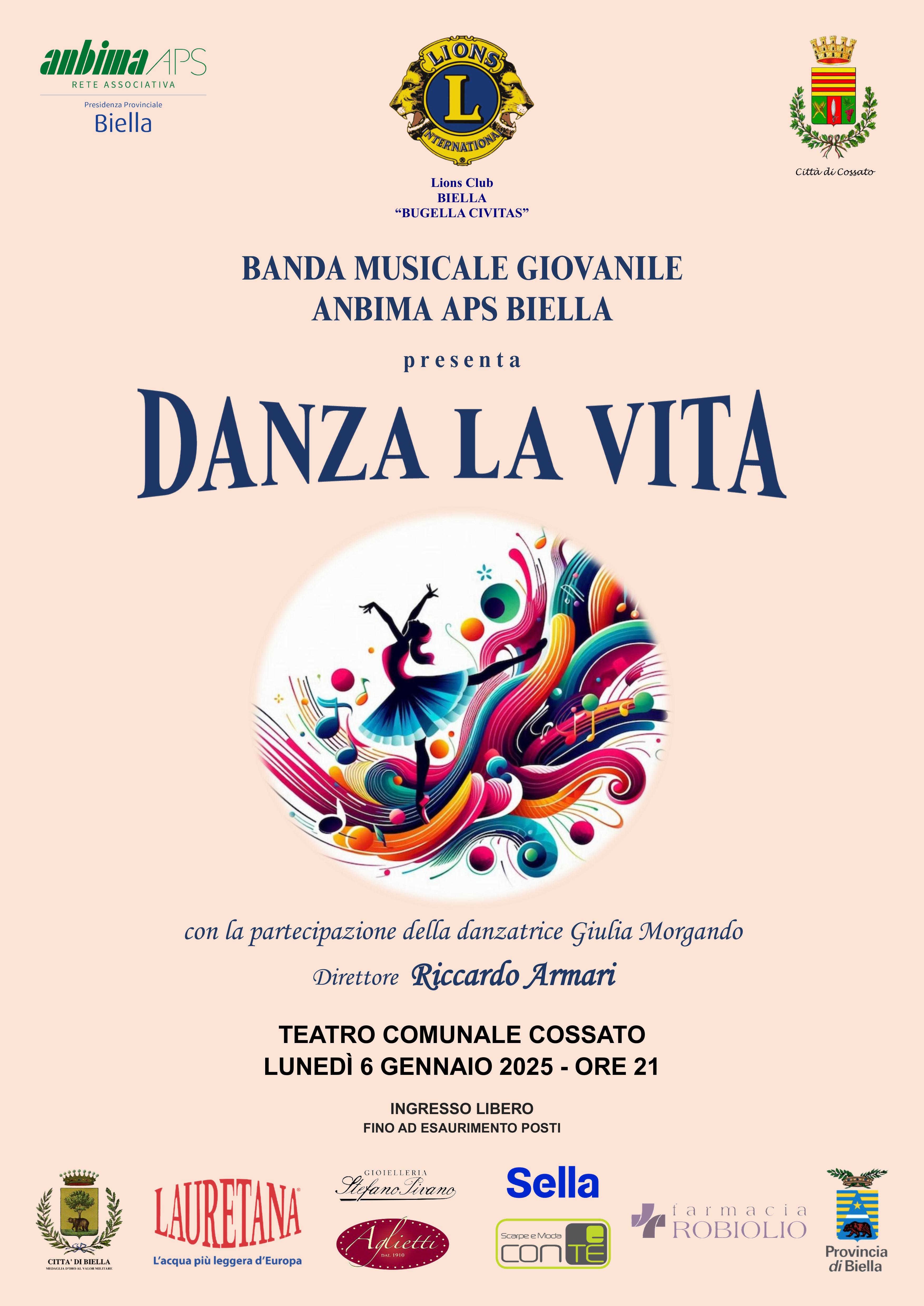 CONCERTO DELL'EPIFANIA  2025 : "DANZA LA VITA"