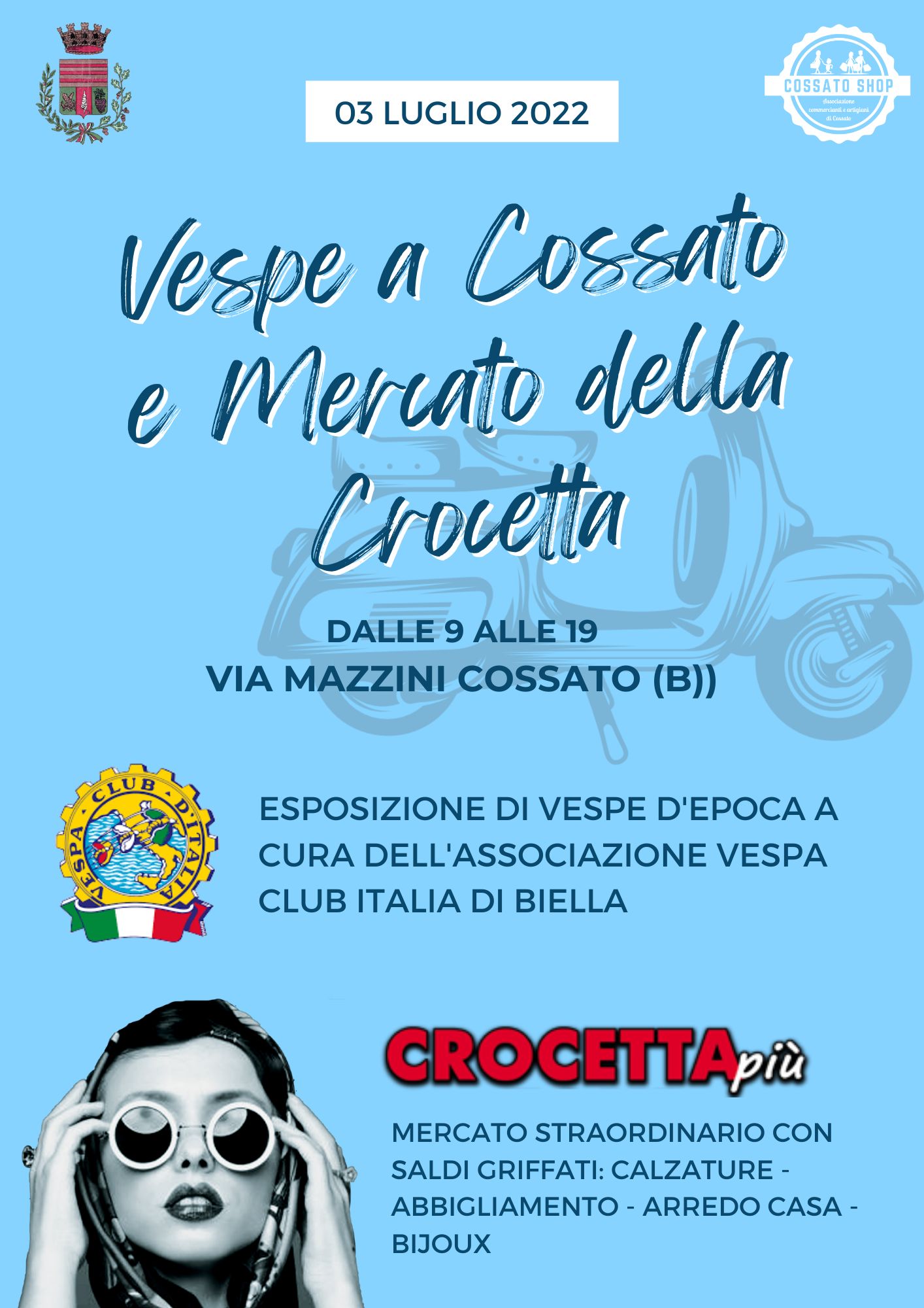 MERCATO DELLA CROCETTA E RADUNO VESPE D'EPOCA